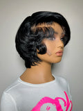 Custom “Mullet Style” full lace wig