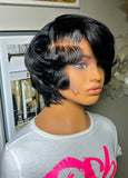 Custom “Mullet Style” full lace wig